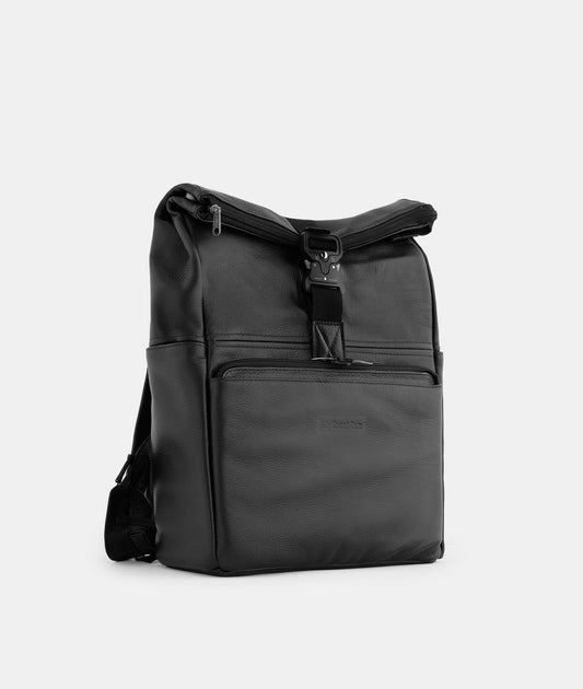 Mochila Masculina Speciale – Couro Legítimo Rolltop com Bolsa Removível