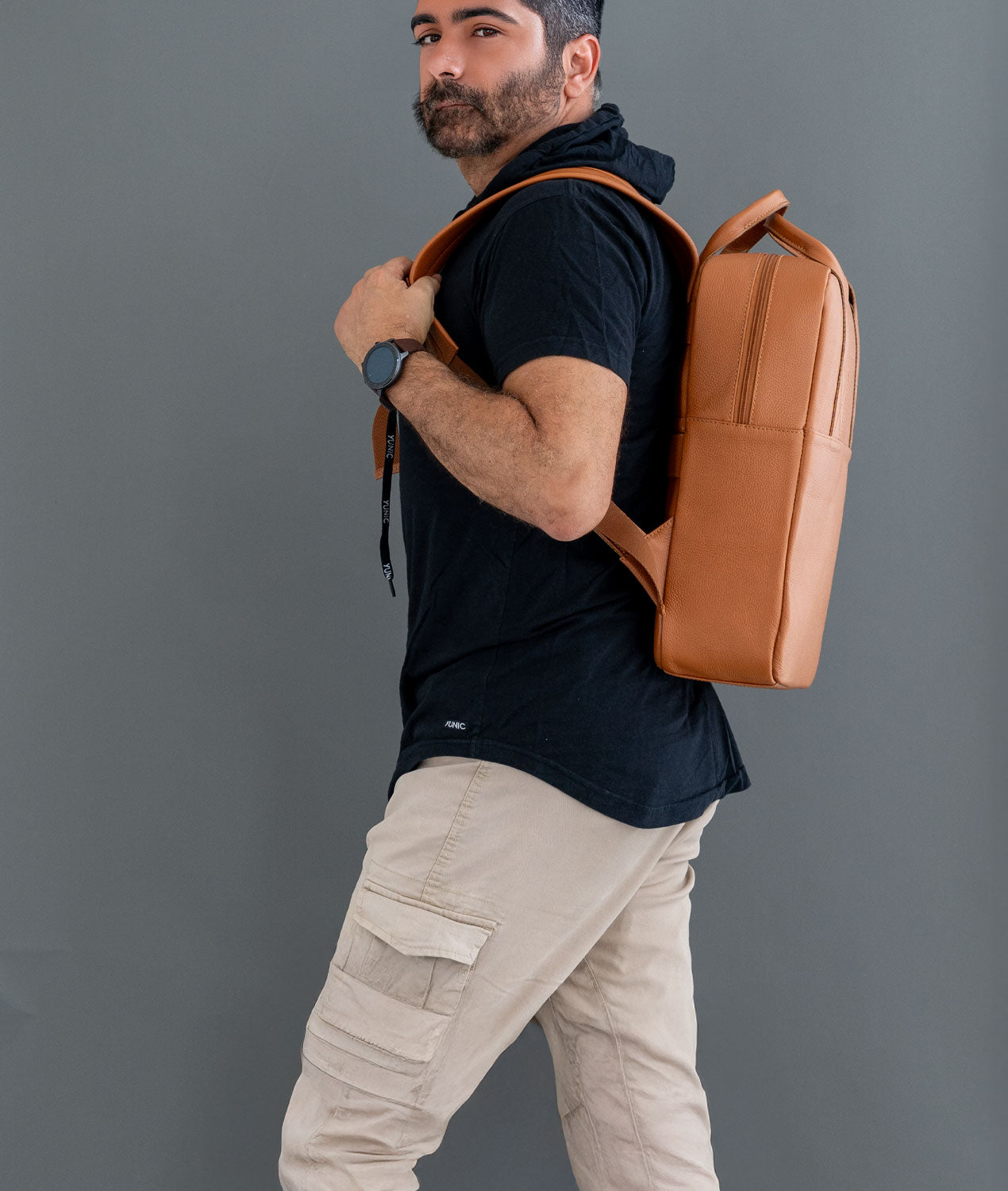 Mochila em Couro Legítimo Slim